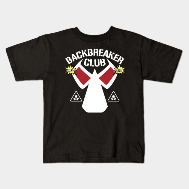 Backbreaker Club Kids T-Shirt by projectwilson